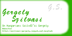 gergely szilvasi business card